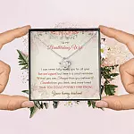 To My Breathtaking Wife I Can Never Fully Repay You For All Your Love And Support Love Knot Necklace