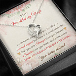 To My Breathtaking Wife I Can Never Fully Repay You For All Your Love And Support Forever Love Heart Pendant Necklace