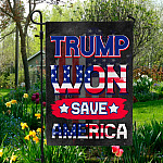 4UT. Save America Flag(5) Garden Flag Mockup 5