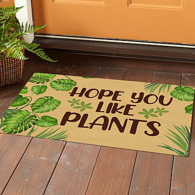 Alternative view of Hope You Like Plants Doormat - Outdoor Indoor Doormat