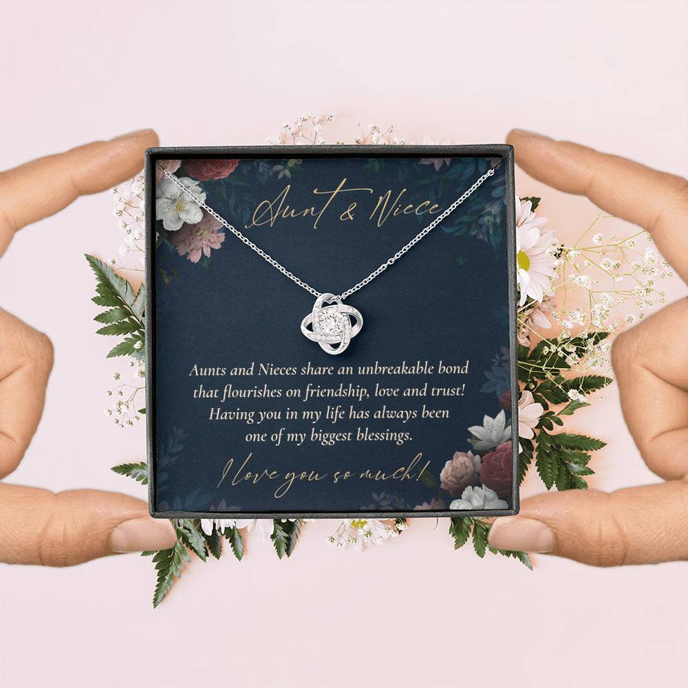 Aunts And Nieces Share An Unbreakable Bond That Flourishes On Friendship Love Knot Necklace Aunts And Nieces Share An Unbreakable Bond That Flourishes On Friendship Love Knot Necklace