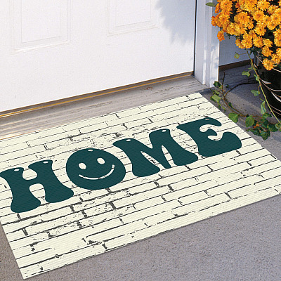 Funny Home Smile Design Doormat - Outdoor Indoor Doormat