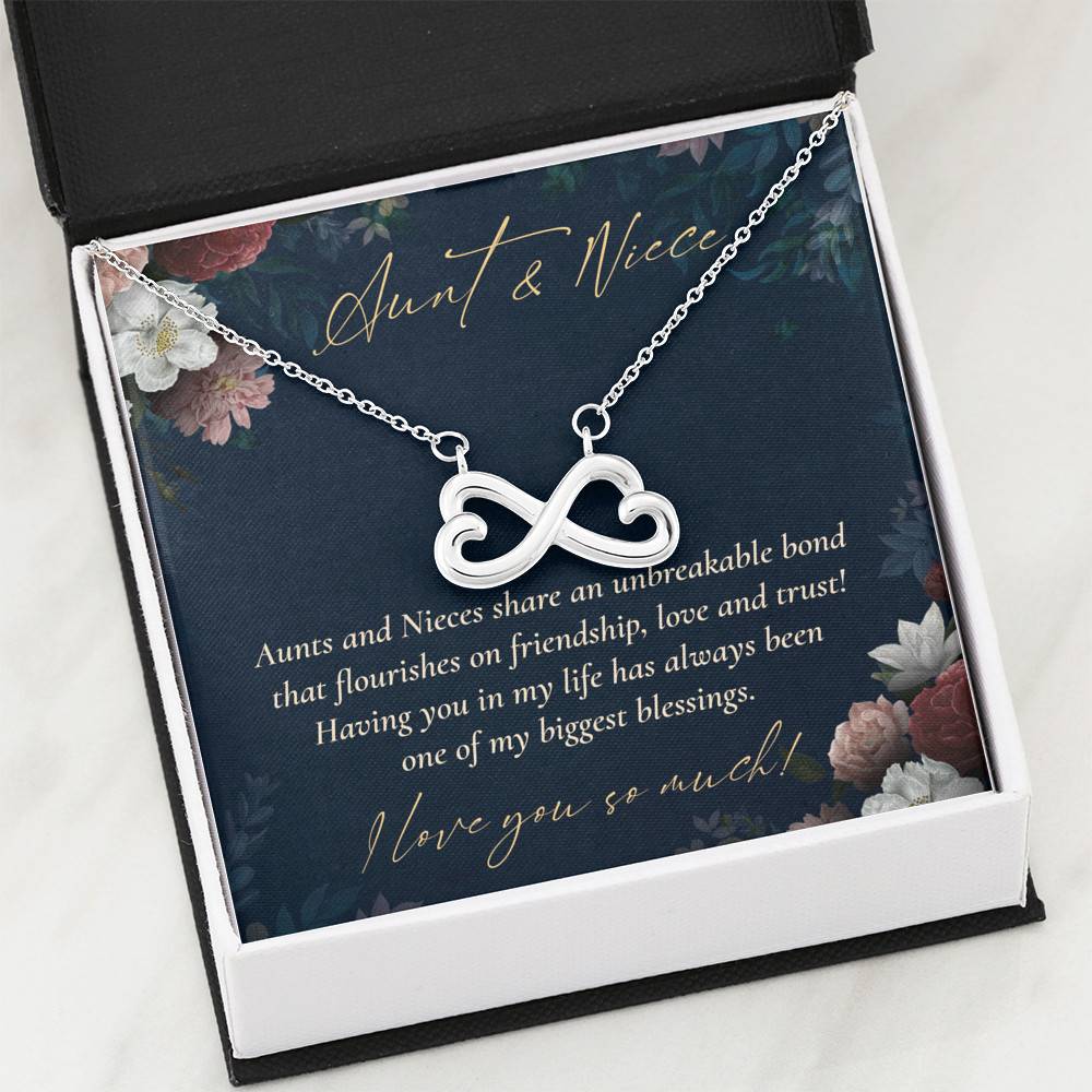 Aunts And Nieces Share An Unbreakable Bond That Flourishes On Friendship Infinity Heart Pendant Necklace