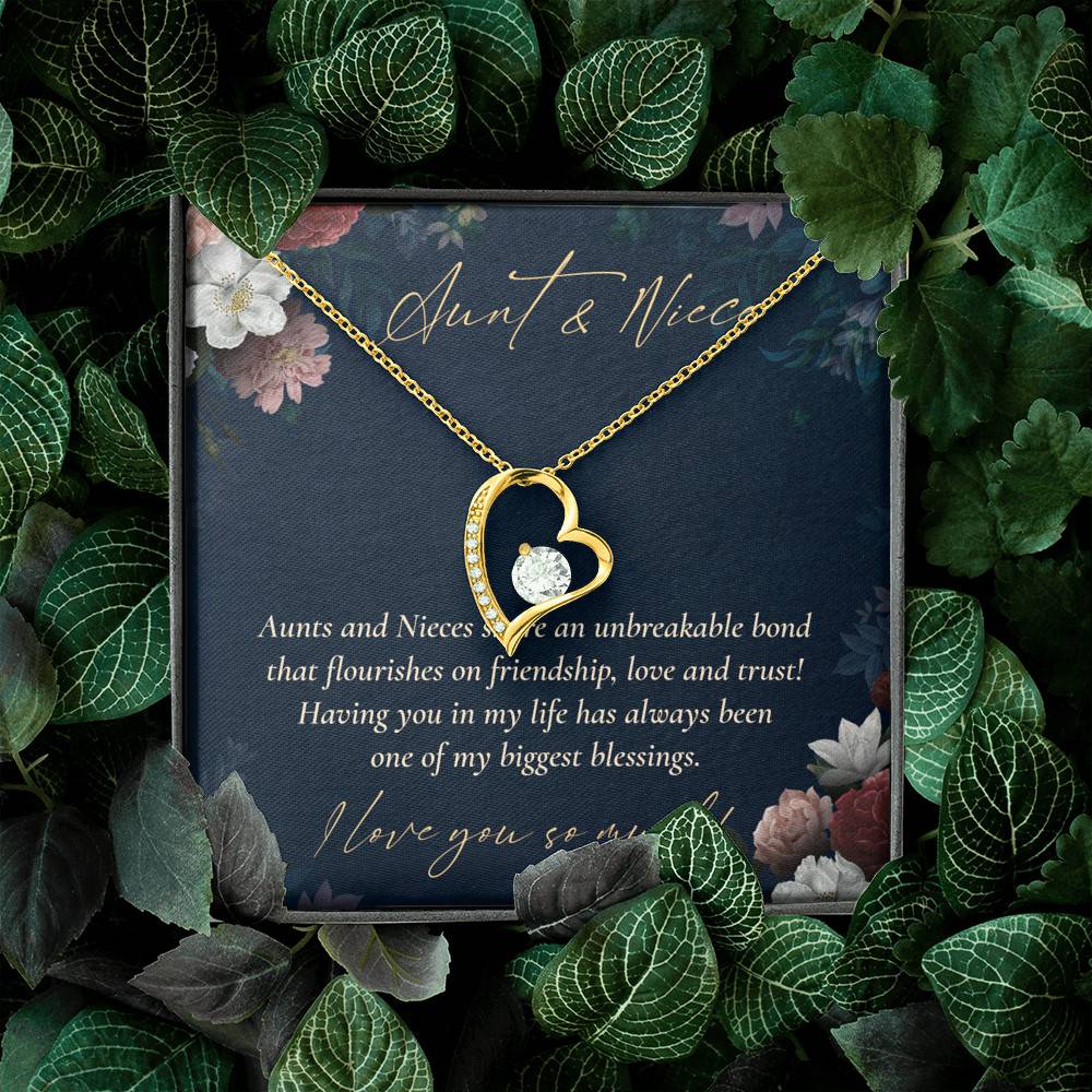 Aunts And Nieces Share An Unbreakable Bond That Flourishes On Friendship Forever Love Heart Pendant Necklace