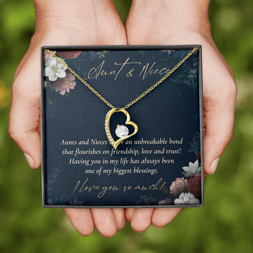 Aunts And Nieces Share An Unbreakable Bond That Flourishes On Friendship Forever Love Heart Pendant Necklace