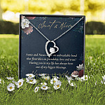 Aunts And Nieces Share An Unbreakable Bond That Flourishes On Friendship Forever Love Heart Pendant Necklace