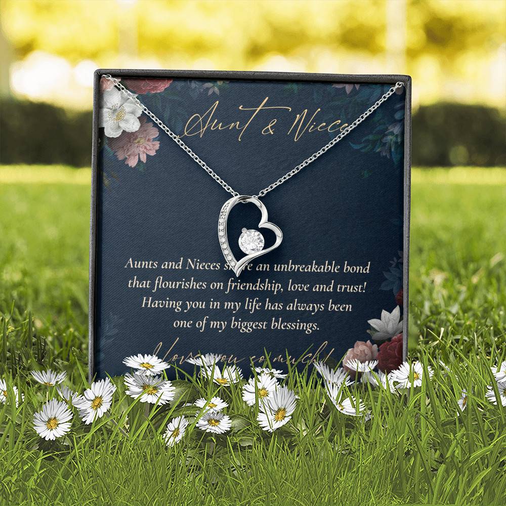 Aunts And Nieces Share An Unbreakable Bond That Flourishes On Friendship Forever Love Heart Pendant Necklace