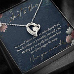 Aunts And Nieces Share An Unbreakable Bond That Flourishes On Friendship Forever Love Heart Pendant Necklace