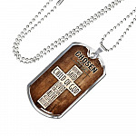 Chosen Ephesians 1:3-5 Dog Tag Pendant Necklace