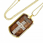 Chosen Ephesians 1:3-5 Dog Tag Pendant Necklace