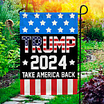 2O. Trump 2024 Garden Flag Mockup 1