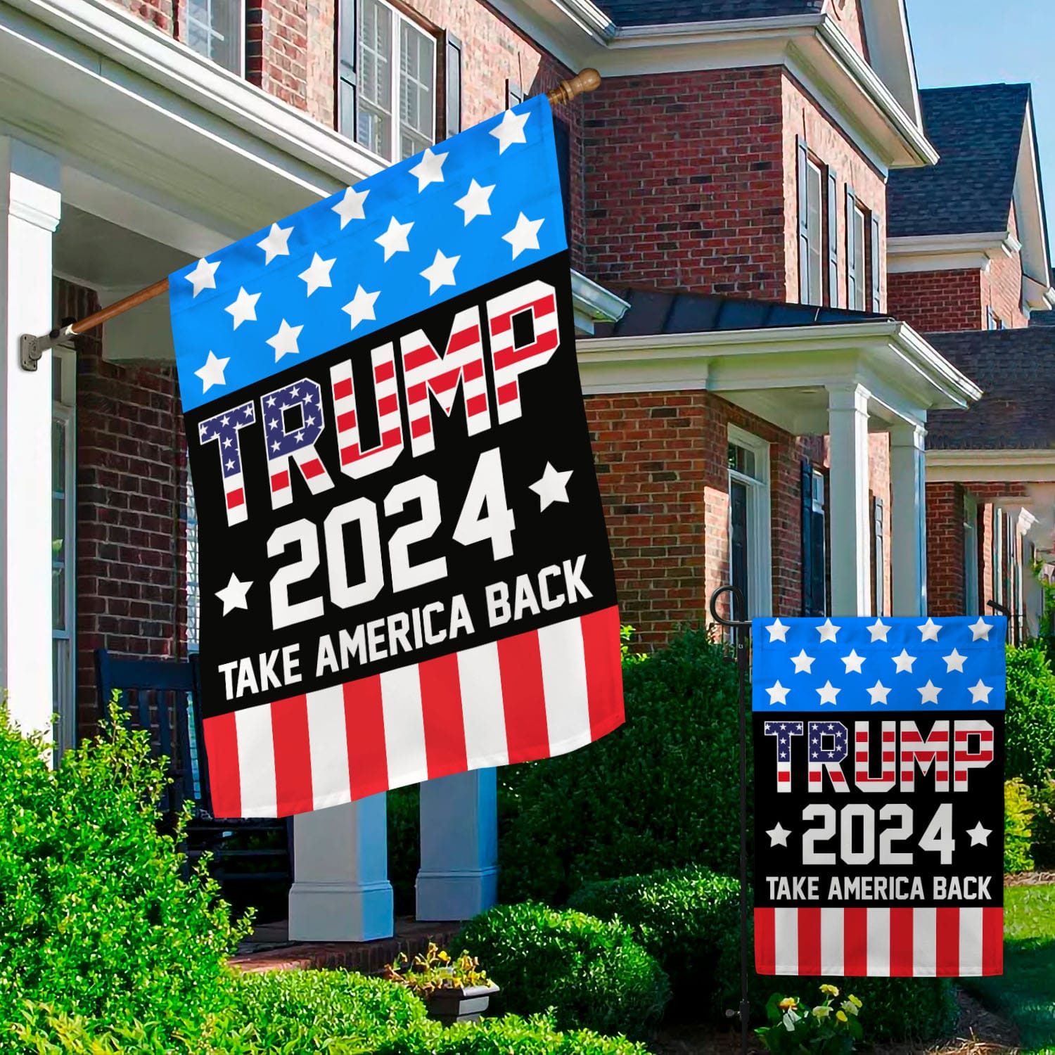 2O. Trump 2024 Garden & House Mockup 2