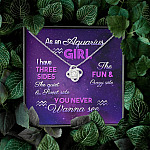 As an Aquarius Girl I Have Three Sides the Quite and The Sweet Side Love Knot Pendant Necklace As an Aquarius Girl I Have Three Sides the Quite and The Sweet Side Love Knot Pendant Necklace