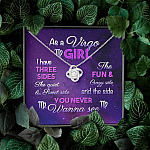 As a Virgo Girl I Have Three Sides the Quite and The Sweet Side Love Knot Pendant Necklace As a Virgo Girl I Have Three Sides the Quite and The Sweet Side Love Knot Pendant Necklace