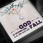 God is Within Her She Will Not Fall Alluring Pendant Necklace