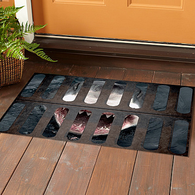 Alternative view of Shark Under Your Feet Doormat - Outdoor Indoor Doormat