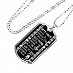 May Odin Give Me Knowledge On My Path Dog Tag Pendant Necklace - Nordic Vikings Necklace - Viking Gifts