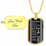 May Odin Give Me Knowledge On My Path Dog Tag Pendant Necklace - Nordic Vikings Necklace - Viking Gifts