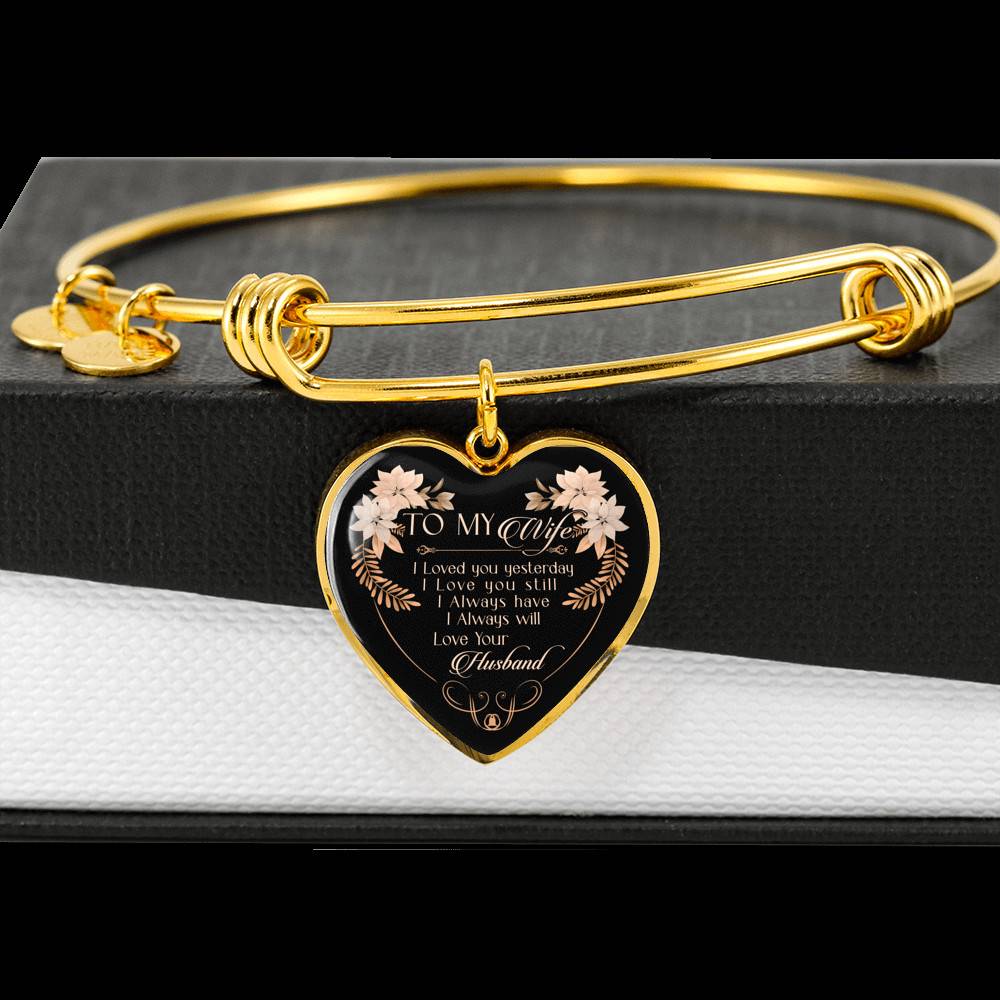 To My Wife I Love You Yesterday I Love You Still Heart Pendant Necklace - Wife Necklace From Husband
