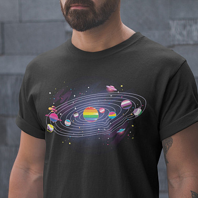 LGBT Planets T-Shirt - LGBT Outer Space Shirt