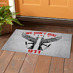 5HP. Don't Dial 911 Doormat mockup 1