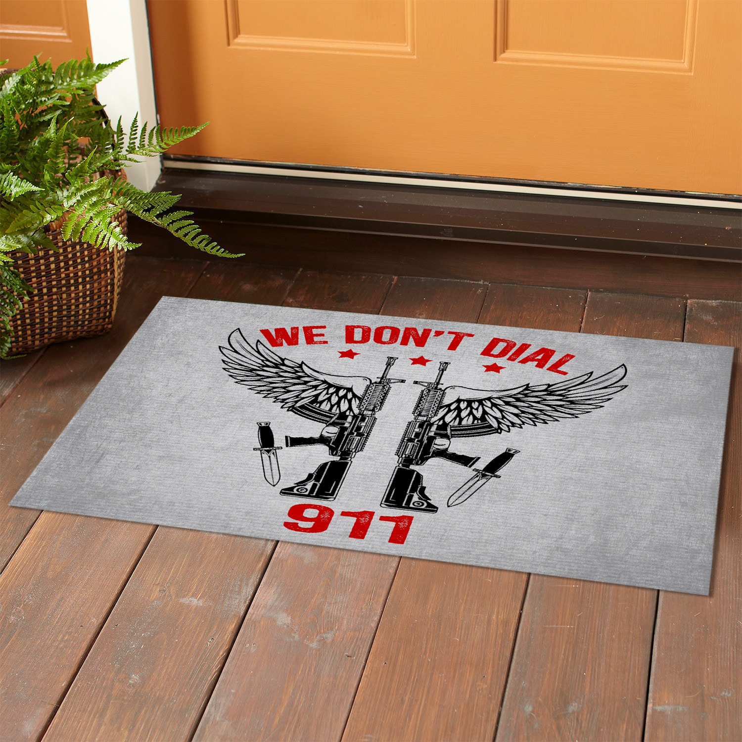 5HP. Don't Dial 911 Doormat mockup 1