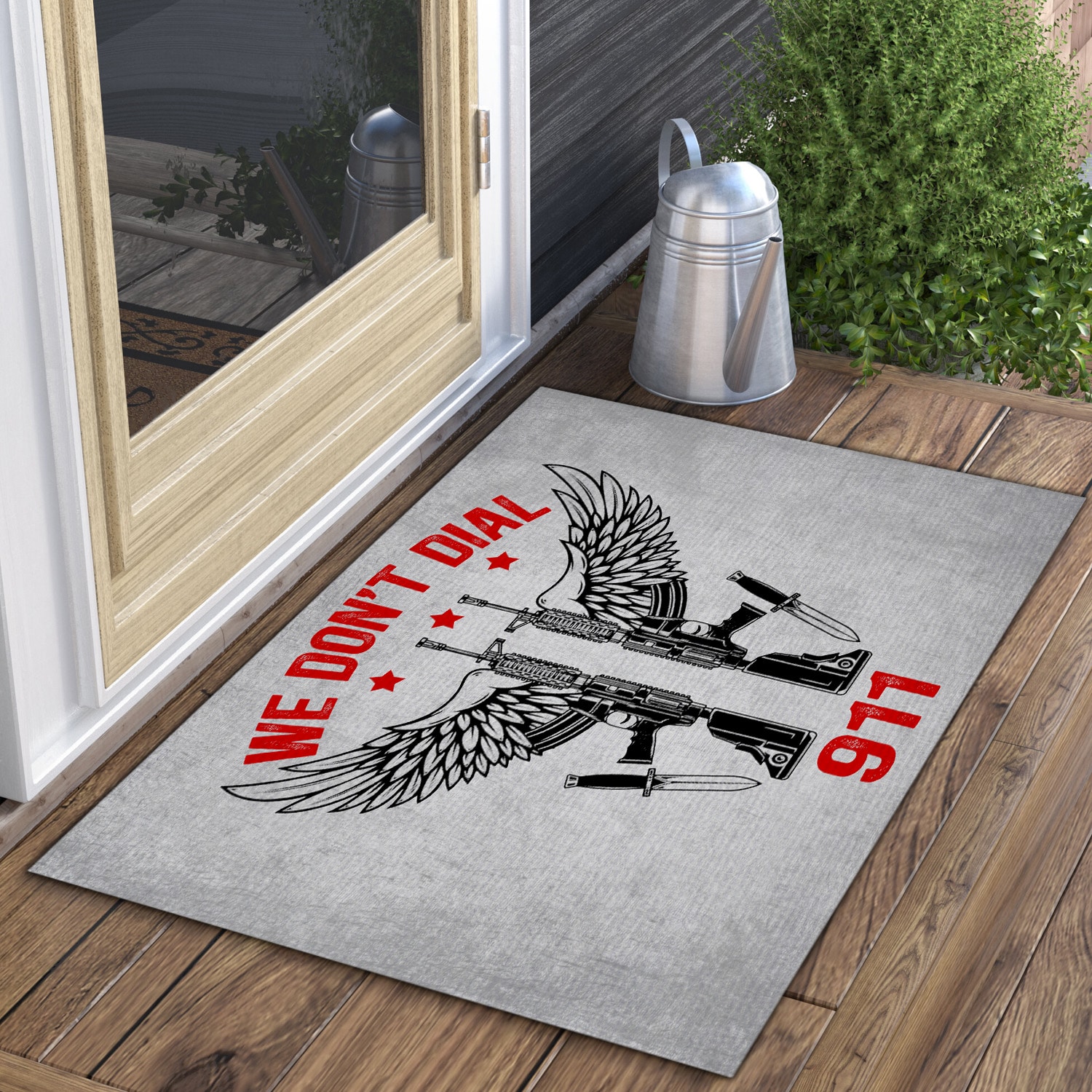 5HP. Don't Dial 911 Doormat mockup 3