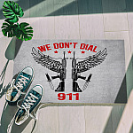 5HP. Don't Dial 911 Doormat mockup 5
