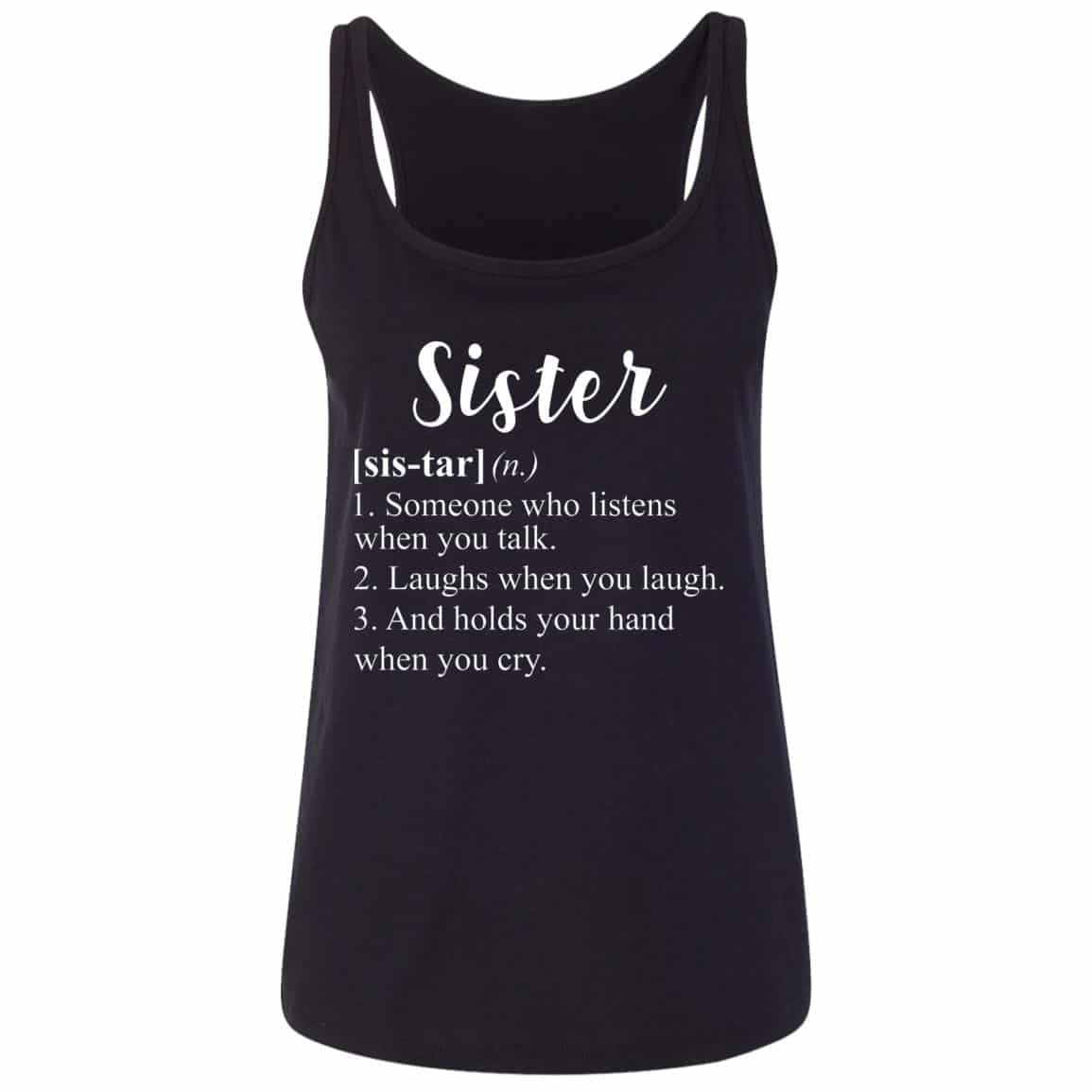sister tank, Black, Ladies Tank Top