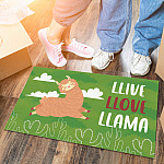 5HP. Llive Llove Llama Doormat mockup 6