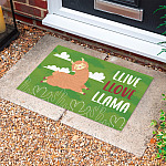 5HP. Llive Llove Llama Doormat mockup 10