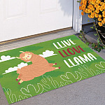 5HP. Llive Llove Llama Doormat mockup 11