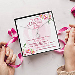 To The Mother Of The Bride Thank You For Entrusting Me Alluring Beauty Necklace - Mother in Law Wedding Gift