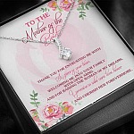 To The Mother Of The Bride Thank You For Entrusting Me Alluring Beauty Necklace - Mother in Law Wedding Gift
