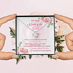 To The Mother Of The Bride Thank You For Entrusting Me Love Knot Necklace - Mother In Law Gifts From Groom To The Mother Of The Bride Thank You For Entrusting Me Love Knot Necklace - Mother In Law Gifts From Groom