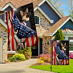 4O. American Dog-Sample Design Garden & House Mockup 3