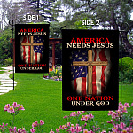 4 HG. Needs Jesus-flag2 Garden Flag Mockup 2 Side-1