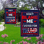 13HG. Voted For Trump FLAG (4) Garden Flag Mockup 2 Side-1