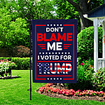 13HG. Voted For Trump FLAG (4) Garden Flag Mockup 2