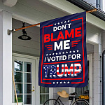 13HG. Voted For Trump FLAG (4) House Flag Mockup 1