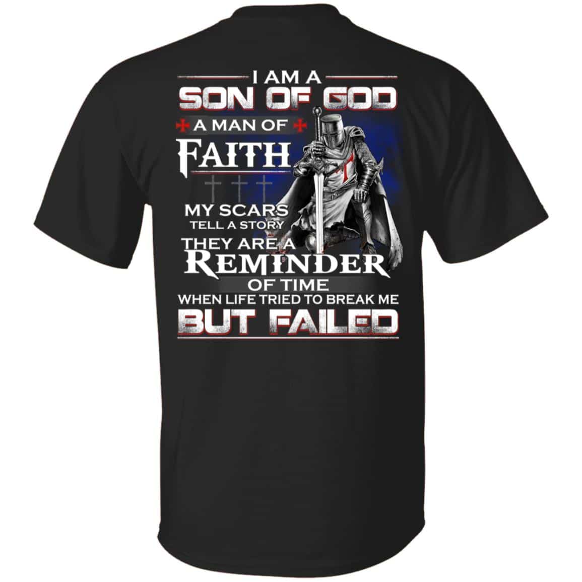 I Am A Son Of God A Man Of Faith T-Shirt, Black, Unisex T-Shirt I Am A Son Of God A Man Of Faith T-Shirt, Black, Unisex T-Shirt