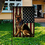 1VT. German Sherpherd AF Flag Garden Flag Mockup 3