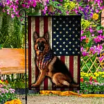 1VT. German Sherpherd AF Flag Garden Flag Mockup 4