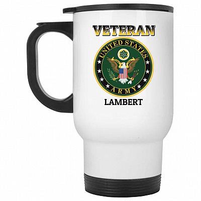 14 oz. White Travel Mug