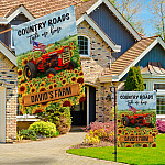 3VT. Country Roads Take Me Home sample design Garden & House Mockup 3