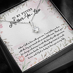 To My Future Mother In Law I Feel So Lucky To Have You In My Life Alluring Beauty Pendant Necklace