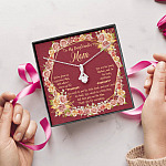 To My Boyfriend's Mom You've Given Me A Gracious Man Alluring Beauty Necklace - Mother In Law Jewelry Gift