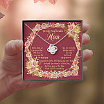 To My Boyfriend's Mom You've Given Me A Gracious Man Love Knot Necklace - Mother In Law Necklace Jewelry Gift To My Boyfriend's Mom You've Given Me A Gracious Man Love Knot Necklace - Mother In Law Necklace Jewelry Gift