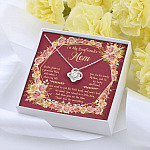 To My Boyfriend's Mom You've Given Me A Gracious Man Love Knot Necklace - Mother In Law Necklace Jewelry Gift To My Boyfriend's Mom You've Given Me A Gracious Man Love Knot Necklace - Mother In Law Necklace Jewelry Gift