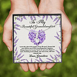 To My Beautiful Granddaughter You Will Be One Of The Most Beautiful Chapters Alluring Beauty Pendant Necklace